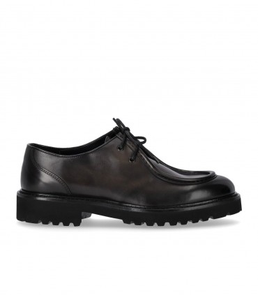 Chaussures à lacets Cuir Santoni pour homme en coloris Noir Homme Chaussures Chaussures  à lacets Chaussures Oxford 