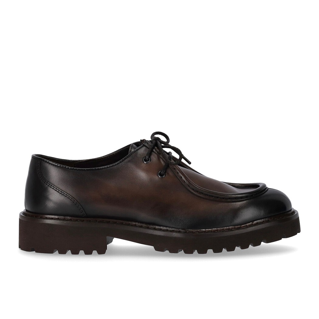 DOUCAL’S DARK BROWN DERBY LACE UP