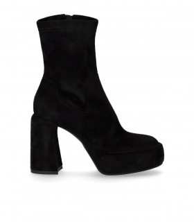 Mujer Zapatos de Botas de Botines BOTÍN DE CALCETÍN Elisabetta Franchi de Cuero de color Negro 