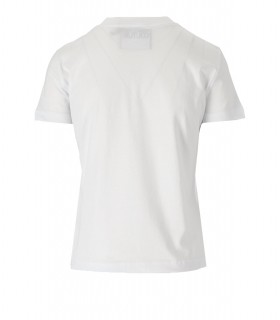 VERSACE JEANS COUTURE LOGO THICK WHITE T-SHIRT