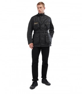 GIACCA JACK WAXED NERA BARBOUR