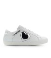 LOVE MOSCHINO WHITE SNEAKER WITH SILVER HEART