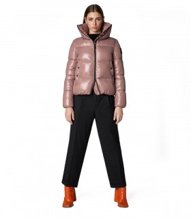 SAVE THE DUCK ISLA WITHERED ROSE CROPPED PADDED JACKET