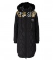 VERSACE JEANS COUTURE BRUSH COUTURE BLACK PARKA