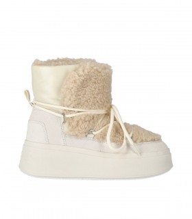 ASH MOBO WHITE ANKLE BOOT