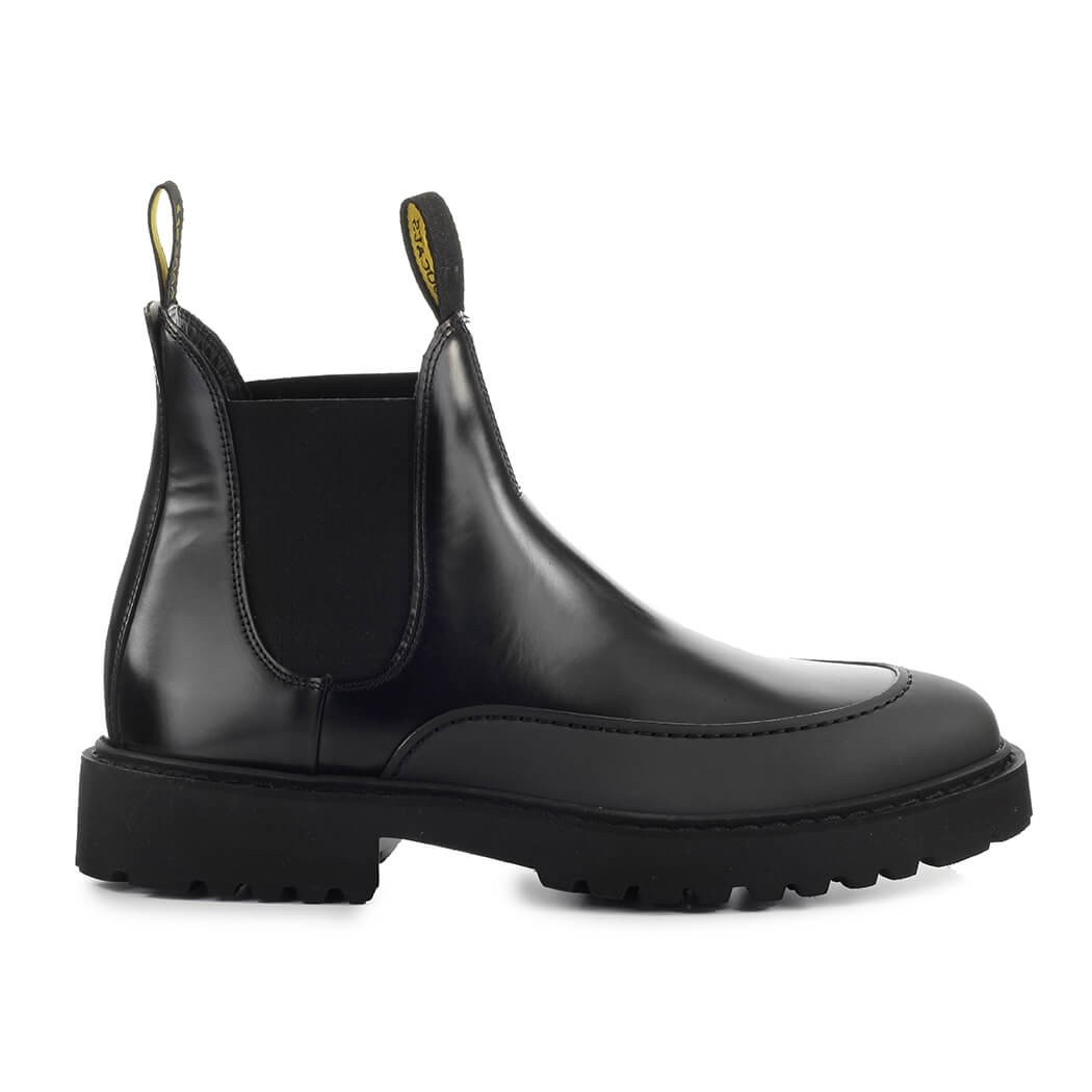DOUCAL’S BLACK LEATHER CHELSEA BOOT