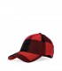 WOOLRICH RED BLACK CHECK BASEBALL CAP