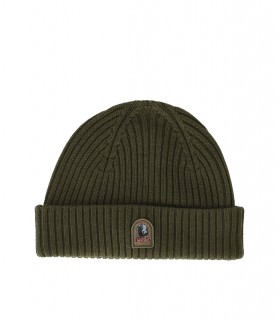 PARAJUMPERS RIB OLIVE GREEN BEANIE