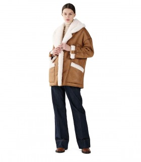 CAPPOTTO IN ECO MONTONE CUOIO WEILI ZHENG