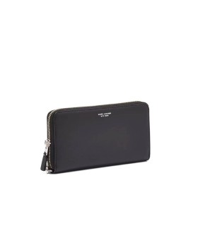 MARC JACOBS THE SLIM 84 CONTINENTAL BLACK WALLET