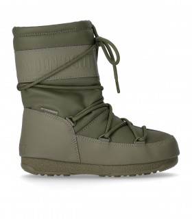 MOON BOOT MID RUBBER PROTECHT MILITARY GREEN SNOW BOOT