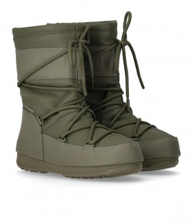 MOON BOOT MID RUBBER PROTECHT MILITARY GREEN SNOW BOOT