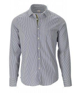 GMF 965 BLUE AND WHITE STRIPED SHIRT