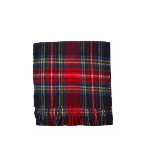 BARBOUR NEW CHECK TARTAN RED SCARF