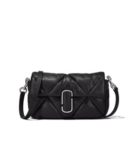 MARC JACOBS THE PUFFY DIAMOND QUILTED J MARC BLACK BAG