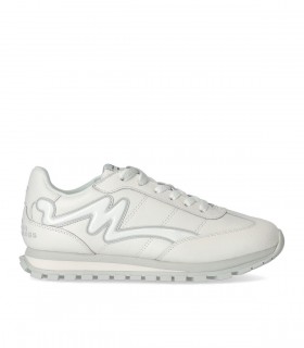 BASKETS THE LEATHER JOGGER BLANC MARC JACOBS