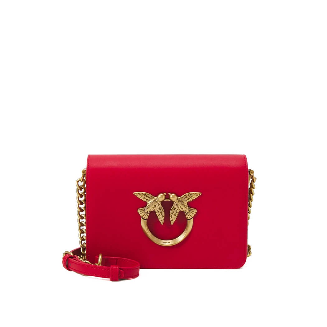 Красная мини-сумка через плечо Pinko Love Click женщина