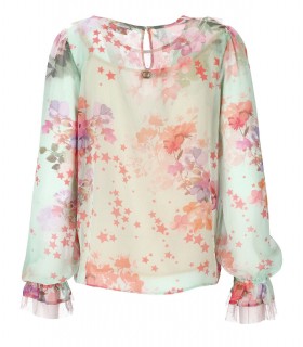 TWINSET GREEN FLORAL BLOUSE