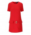 VERSACE JEANS COUTURE CADY BISTRETCH RED DRESS