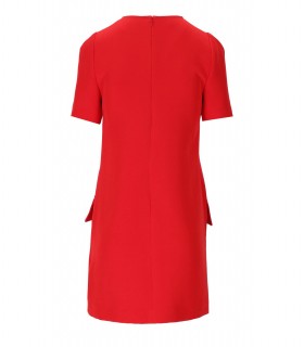 VERSACE JEANS COUTURE CADY BISTRETCH RED DRESS