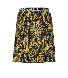 VERSACE JEANS COUTURE LOGO COUTURE BLACK SKIRT
