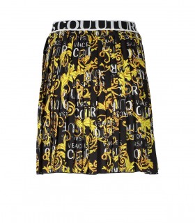 VERSACE JEANS COUTURE LOGO COUTURE BLACK SKIRT