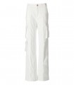 JEANS CARGO WIDE LEG BIANCO VERSACE JEANS COUTURE