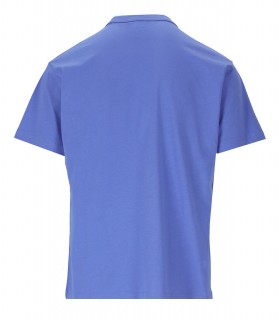 VERSACE JEANS COUTURE PERIWINKLE T-SHIRT WITH LOGO