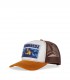 DSQUARED2 D2 PATCH WHITE AND BROWN BASEBALL CAP
