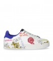 VERSACE JEANS COUTURE ROSES COURT 88 WHITE SNEAKER
