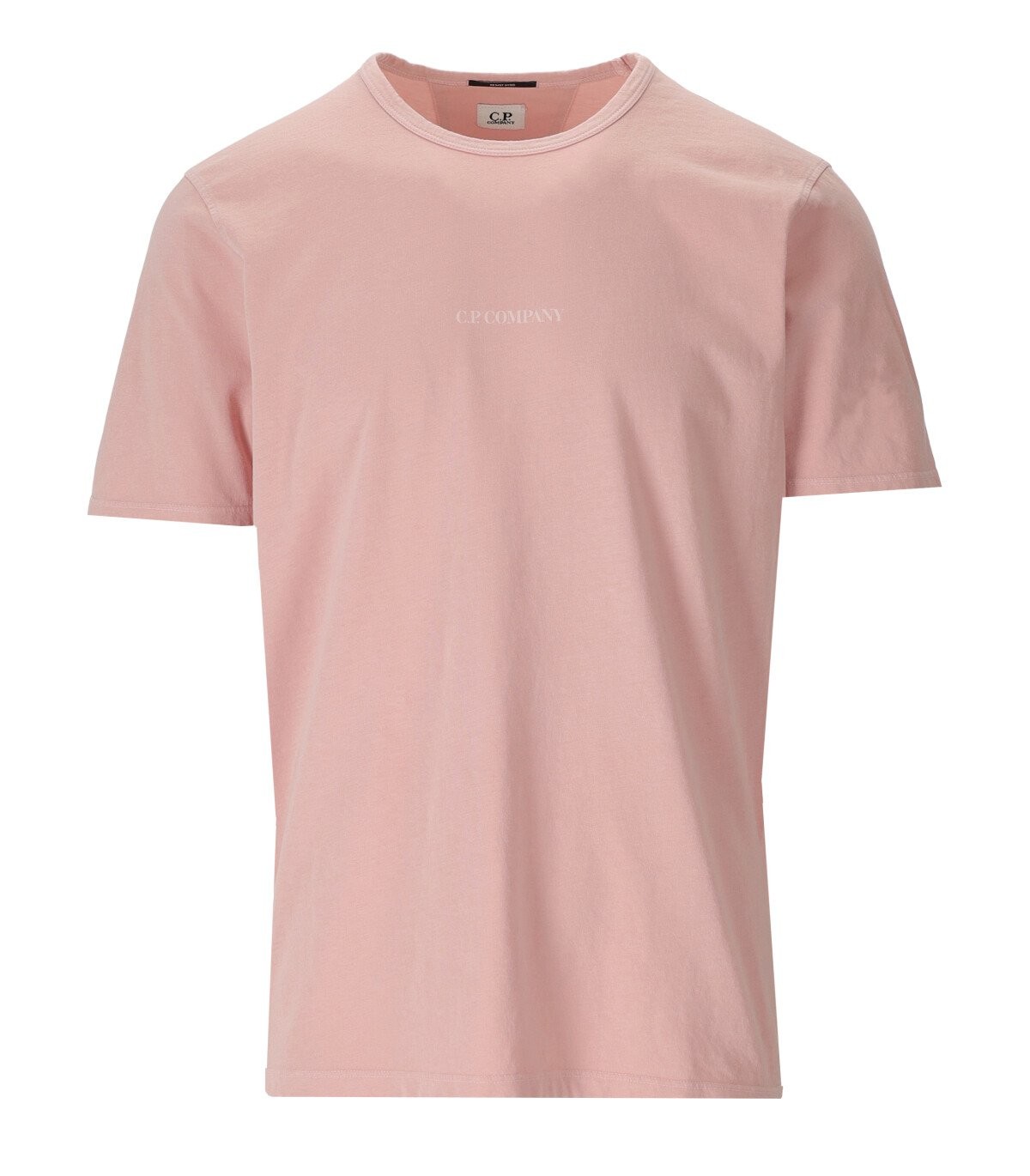 C.P. COMPANY JERSEY 24/1 RESIST DYED PINK T-SHIRT