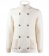 H953 IVORY WOOL DOUBLE-BREASTED CARDIGAN
