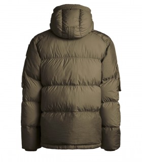 PARAJUMEPRS TOMCAT OLIVE GREEN HOODED DOWN JACKET