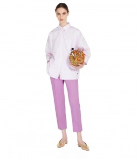 MAX MARA WEEKEND GINECEO MAUVE TROUSERS