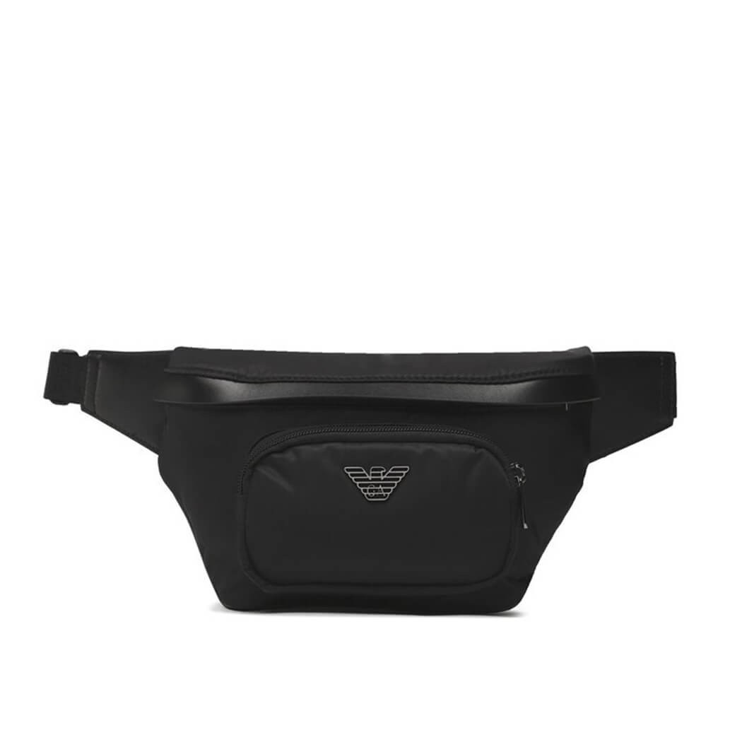 Emporio Armani Black Nylon Belt Bag
