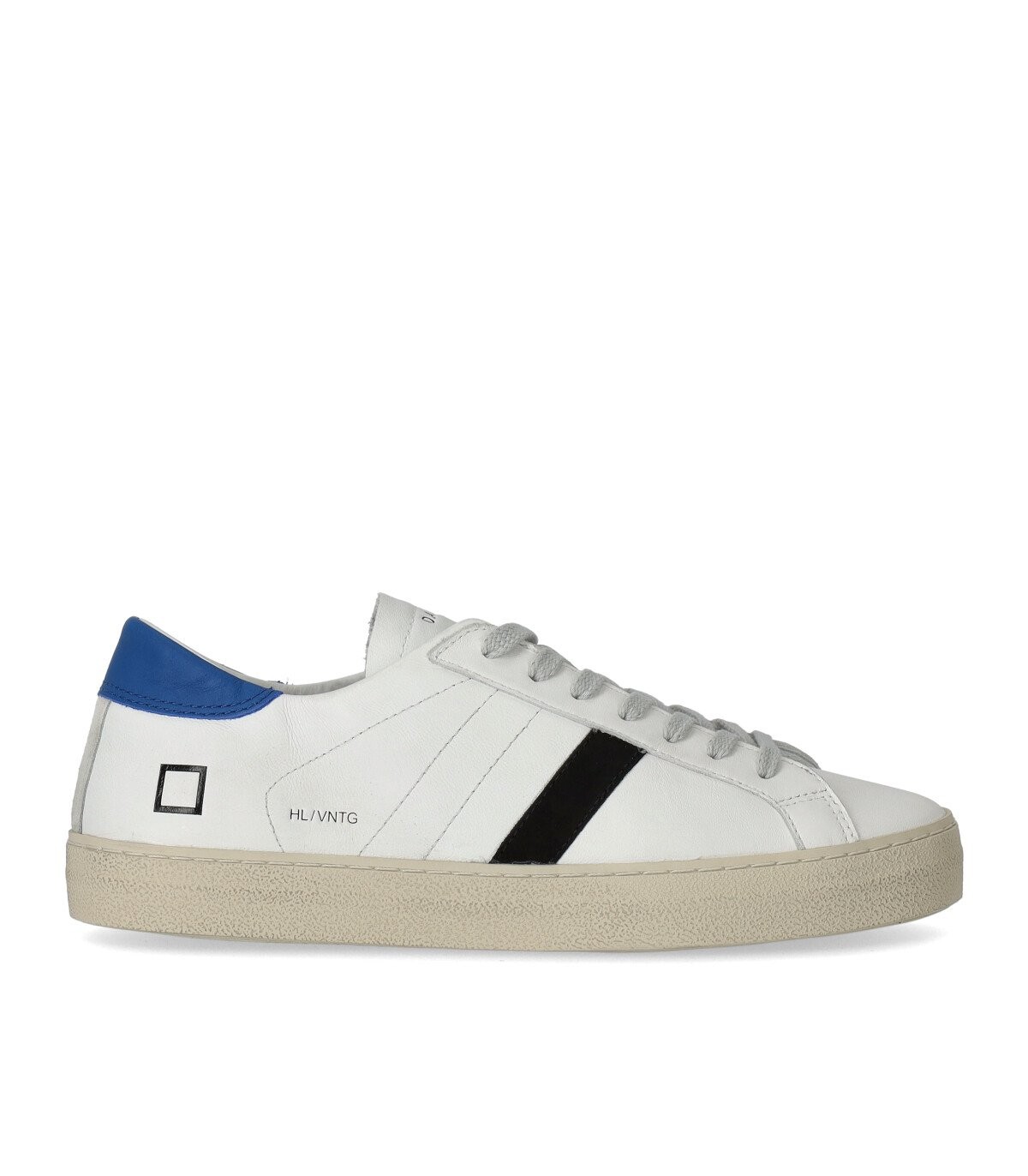 D.a.t.e. Mens Sneakers  Hill Low In Nappa Leather In White