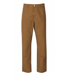 CARHARTT WIP DOUBLE KNEE TOBACCO TROUSERS