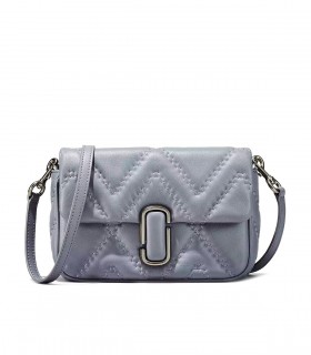 MARC JACOBS THE QUILTED LEATHER J MARC GREY BAG