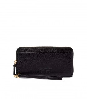 MARC JACOBS THE LEATHER CONTINENTAL BLACK WALLET