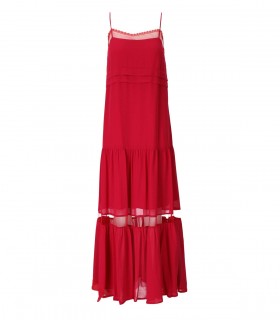 TWINSET FUCHSIA RED LONG DRESS
