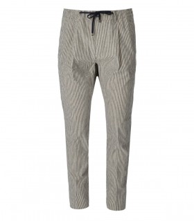CRUNA MITTE TROUSERS WITH BLUE STRIPES