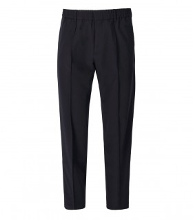 EMPORIO ARMANI NAVY BLUE TECHNICAL TROUSERS