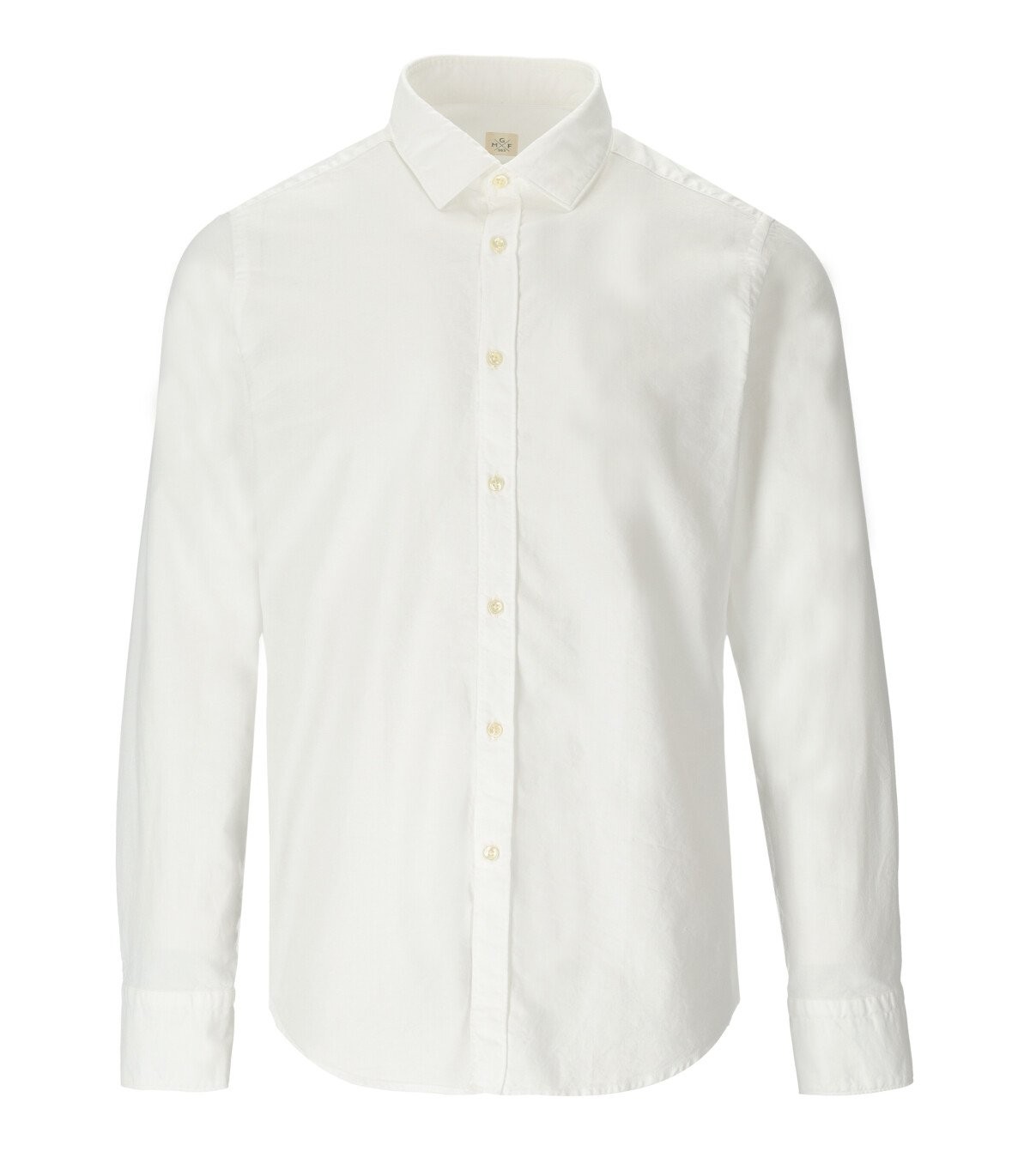 Gmf 965 White Cotton Pique Shirt