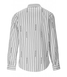 VERSACE JEANS COUTURE LOGO STRIPES WHITE SHIRT
