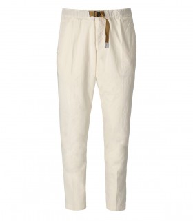 WHITE SAND GREG OFF-WHITE CHINO TROUSERS