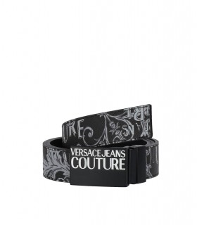 VERSACE JEANS COUTURE LOGO COUTURE BLACK GREY BELT
