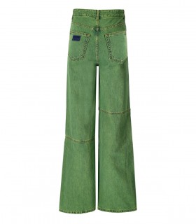 GANNI MAGNY GREEN FULL LENGHT JEANS