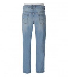 VERSACE JEANS COUTURE LIGHT BLUE JEANS WITH LOGO