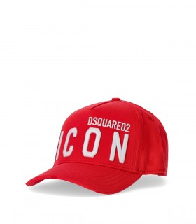 DSQUARED2 BE ICON RED BASEBALL CAP