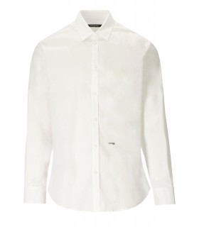 CHEMISE MINI D2 RELAXED BLANCHE DSQUARED2